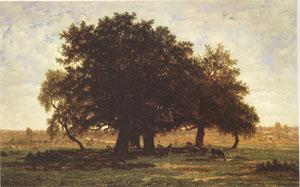 Theodore Rousseau Group of Oaks at Apremont in the Forest of Fontainebleau (mk05)